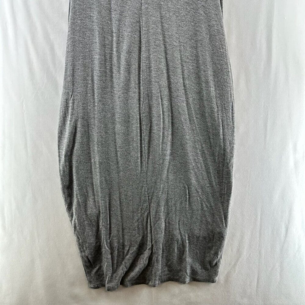 Mossimo Dress Sz S Embellished Lantern Tank Maxi Back Keyhole Stretch Rayon Gray - Picture 6 of 10